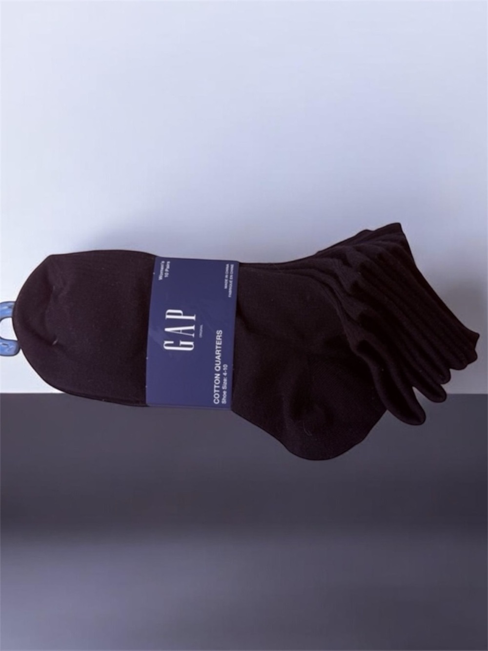 GAP women Black cotton quarters 10 pairs
